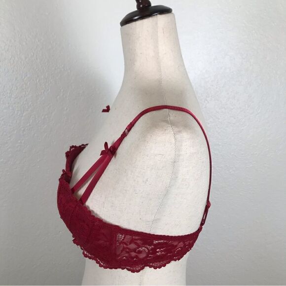Unbranded red lace push-up bra 36C - Picture 2 of 5